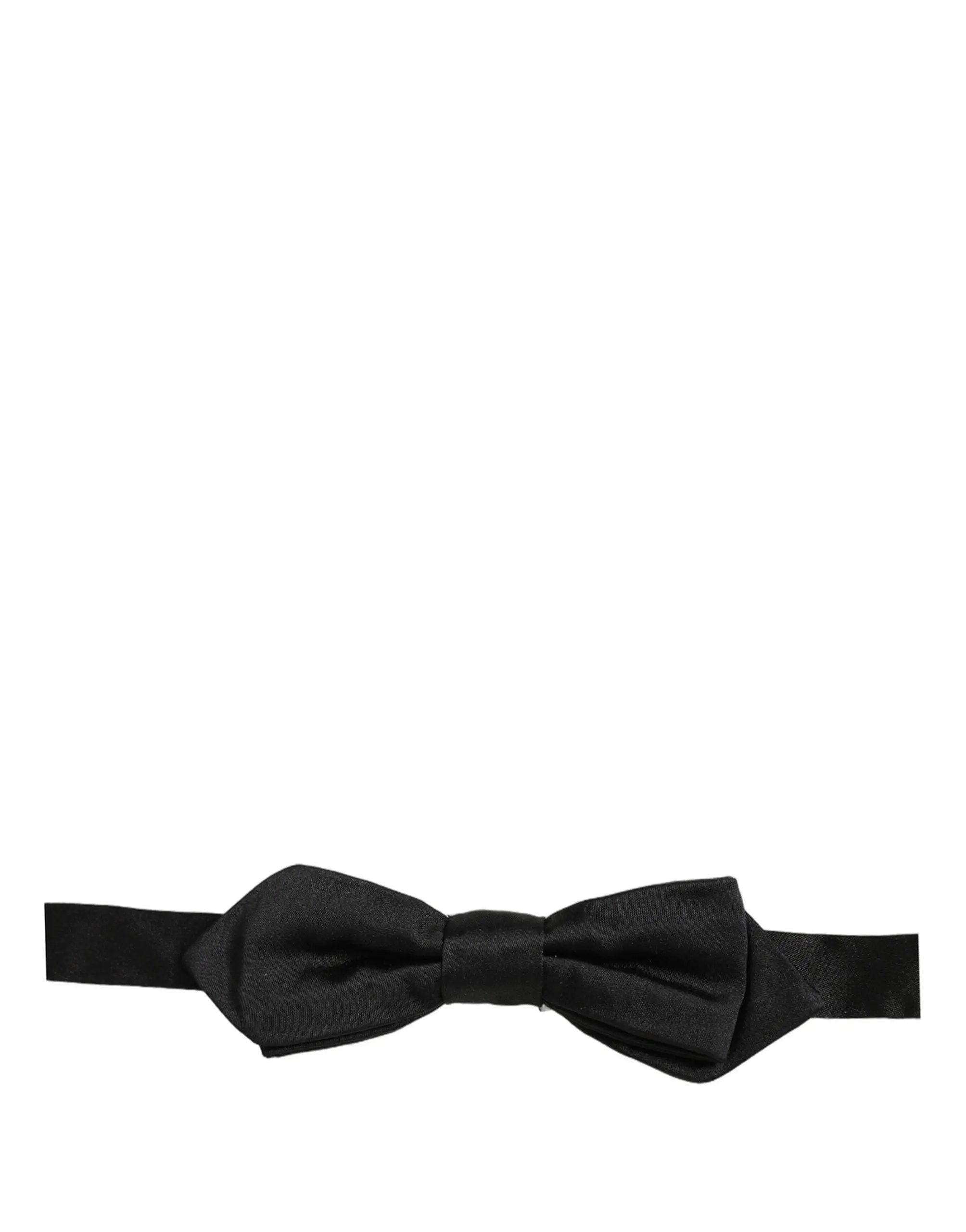 Nœud Papillon Dolce & Gabbana Homme Noir 100% Soie Ajustable