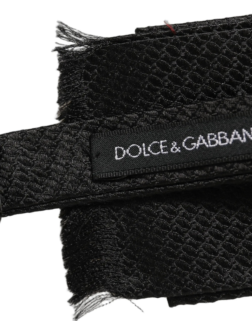 Dolce & Gabbana Homme Noir 100% Soie Nœud Papillon Réglable