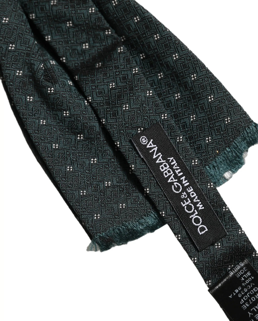 Dolce & Gabbana Homme Nœud Papillon Papillon Réglable à Motif Vert