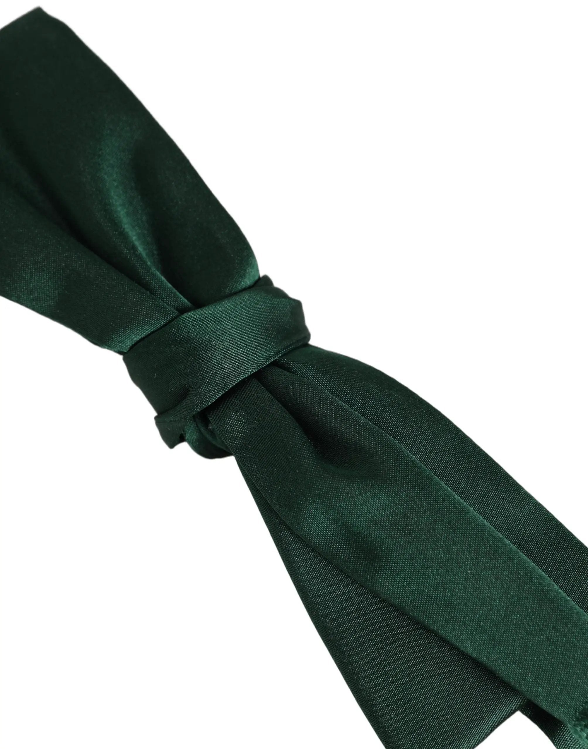 Nœud Papillon Dolce & Gabbana Homme en Soie Vert Foncé Ajustable