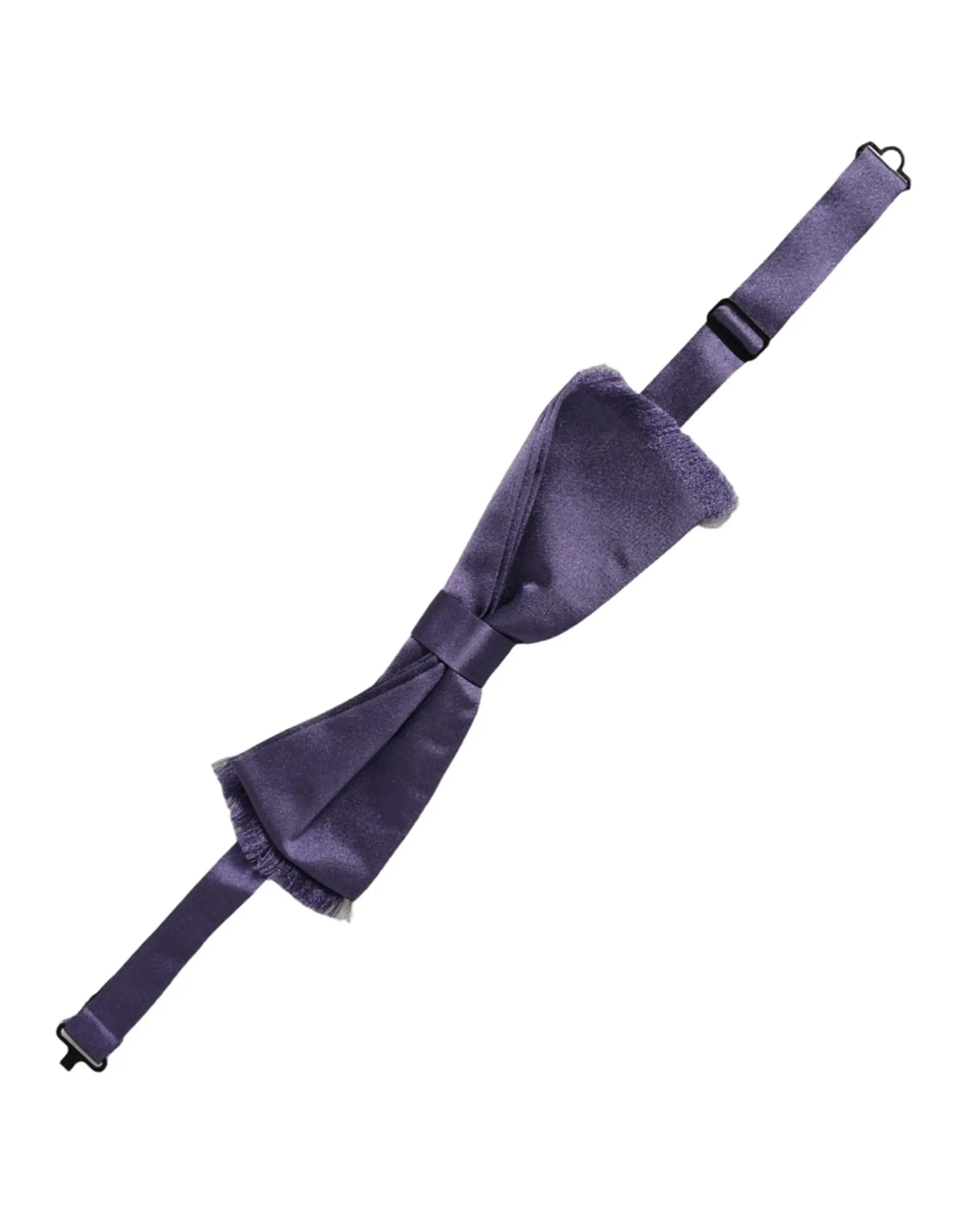 Nœud papillon papillon réglable Dolce & Gabbana pour homme, violet, 100 % soie