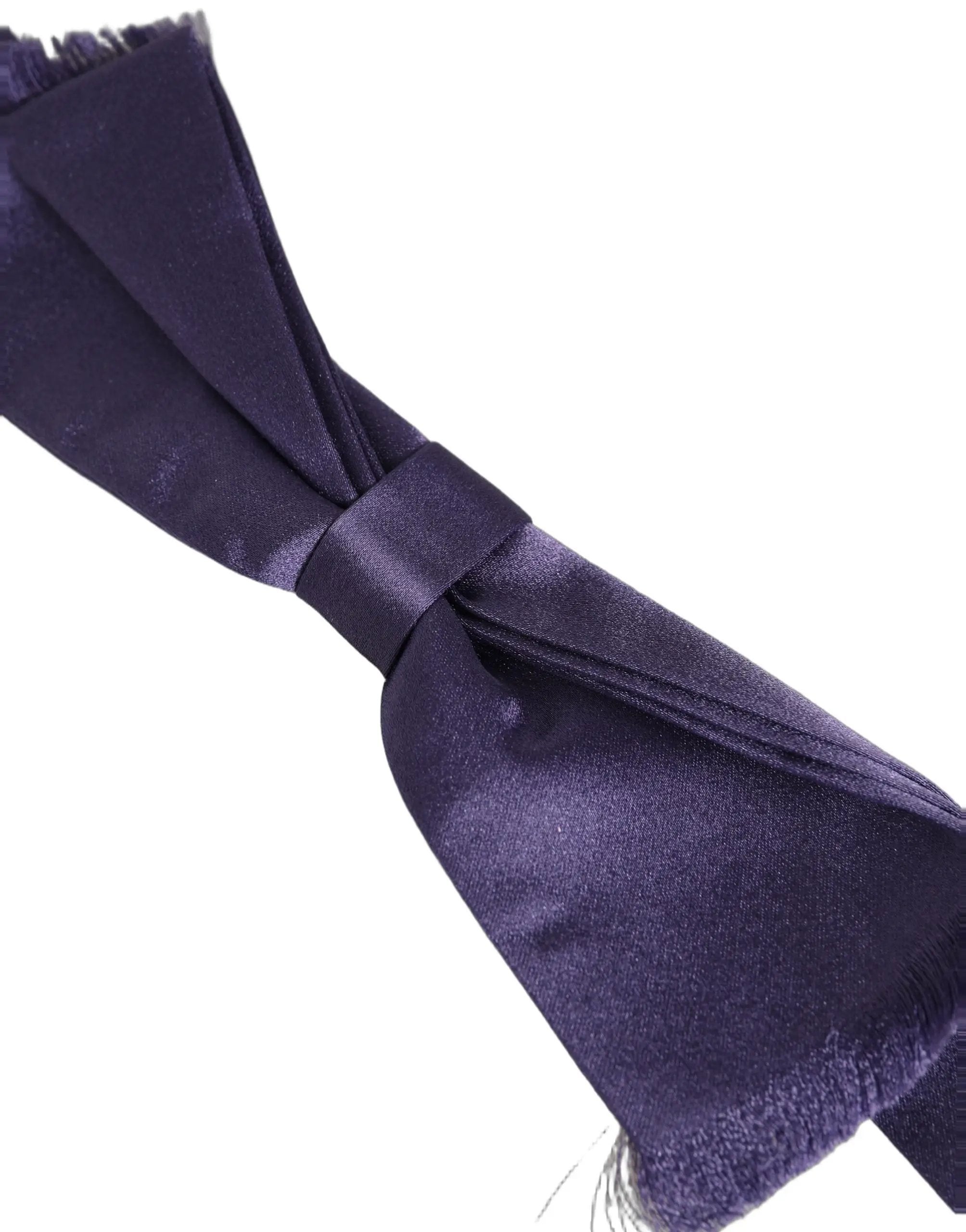 Nœud papillon papillon réglable Dolce & Gabbana pour homme, violet, 100 % soie