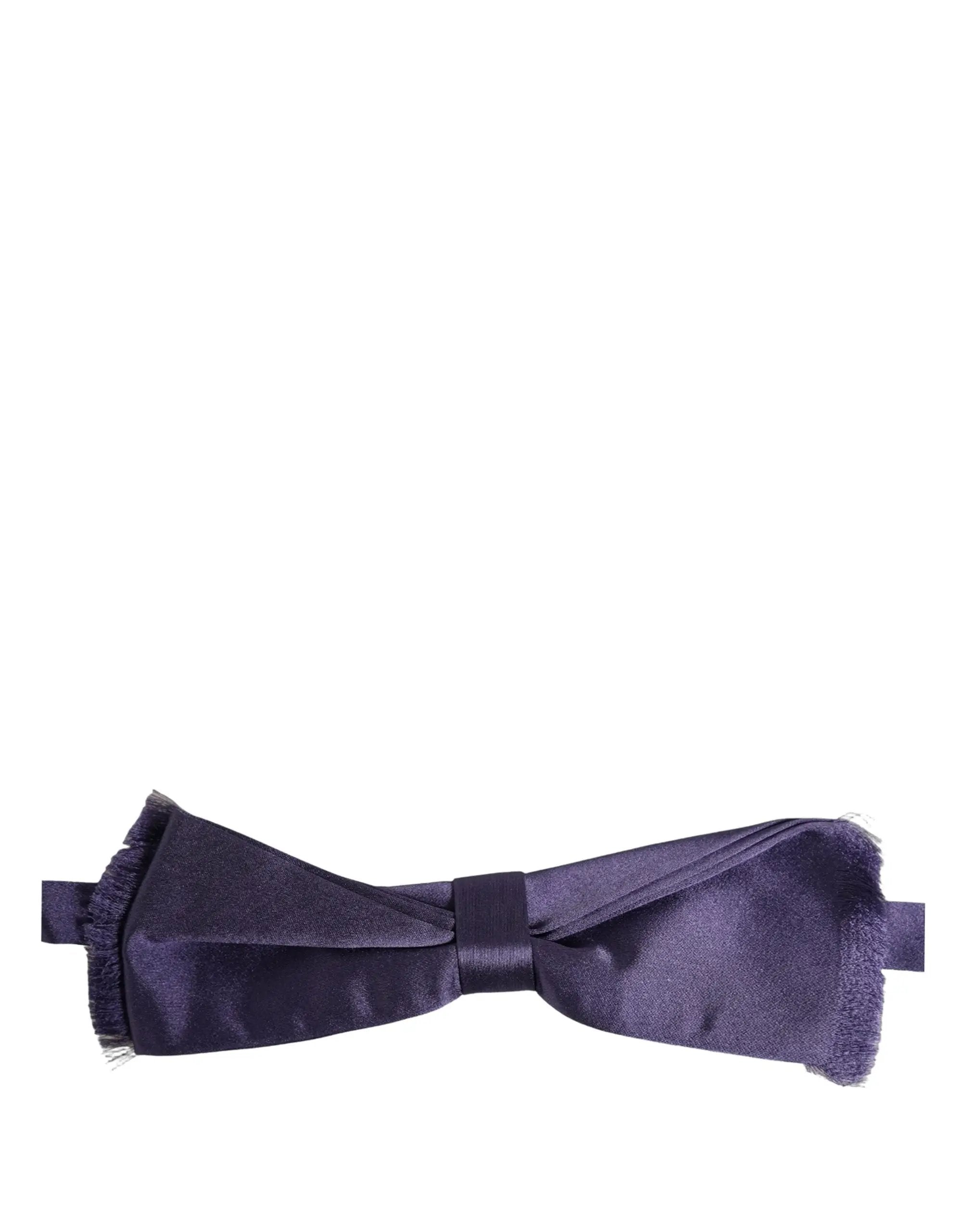 Nœud papillon papillon réglable Dolce & Gabbana pour homme, violet, 100 % soie