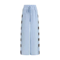 Alemais Blue Linen Casual Pants