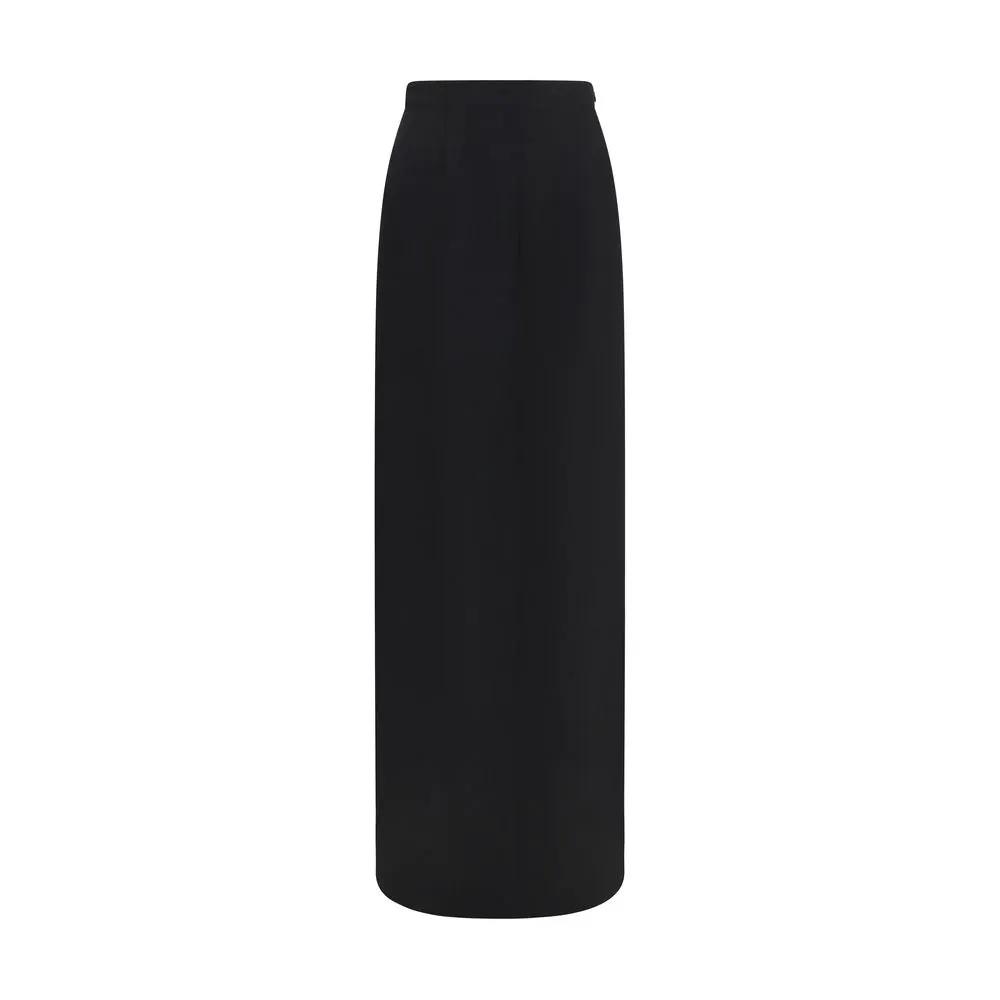 Maison Margiela Black Wool Oves Aries Long Skirt