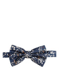 Nœud papillon papillon réglable Dolce & Gabbana pour homme, bleu marine à fleurs