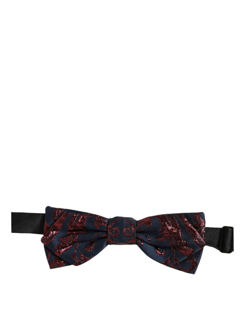 Nœud papillon ajustable Dolce & Gabbana pour homme, motif cachemire bleu et rouge
