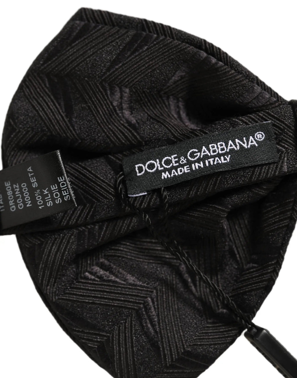 Nœud Papillon Dolce & Gabbana Homme Noir Ajustable à Motifs