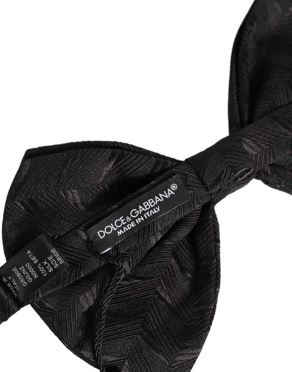 Nœud Papillon Dolce & Gabbana Homme Noir Ajustable à Motifs