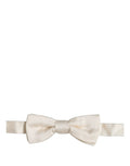 Nœud papillon Dolce & Gabbana pour homme, blanc cassé, 100 % soie, réglable