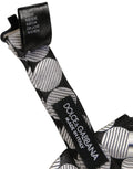 Dolce & Gabbana Homme Papillon Ajustable Cercles Noirs et Argentés