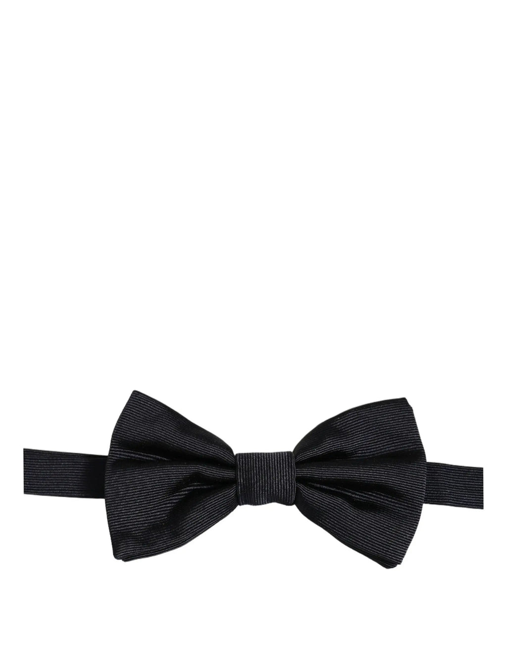 Dolce & Gabbana Men Black 100% Silk Adjustable Neck Papillon Bow Tie