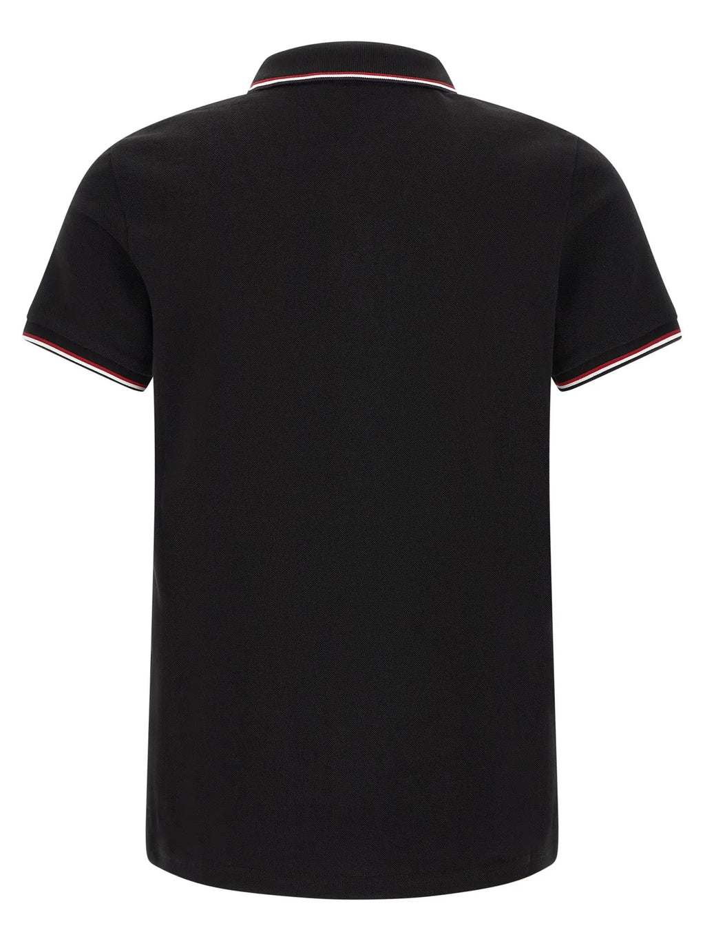 Moncler Black Cotton Polo Shirt