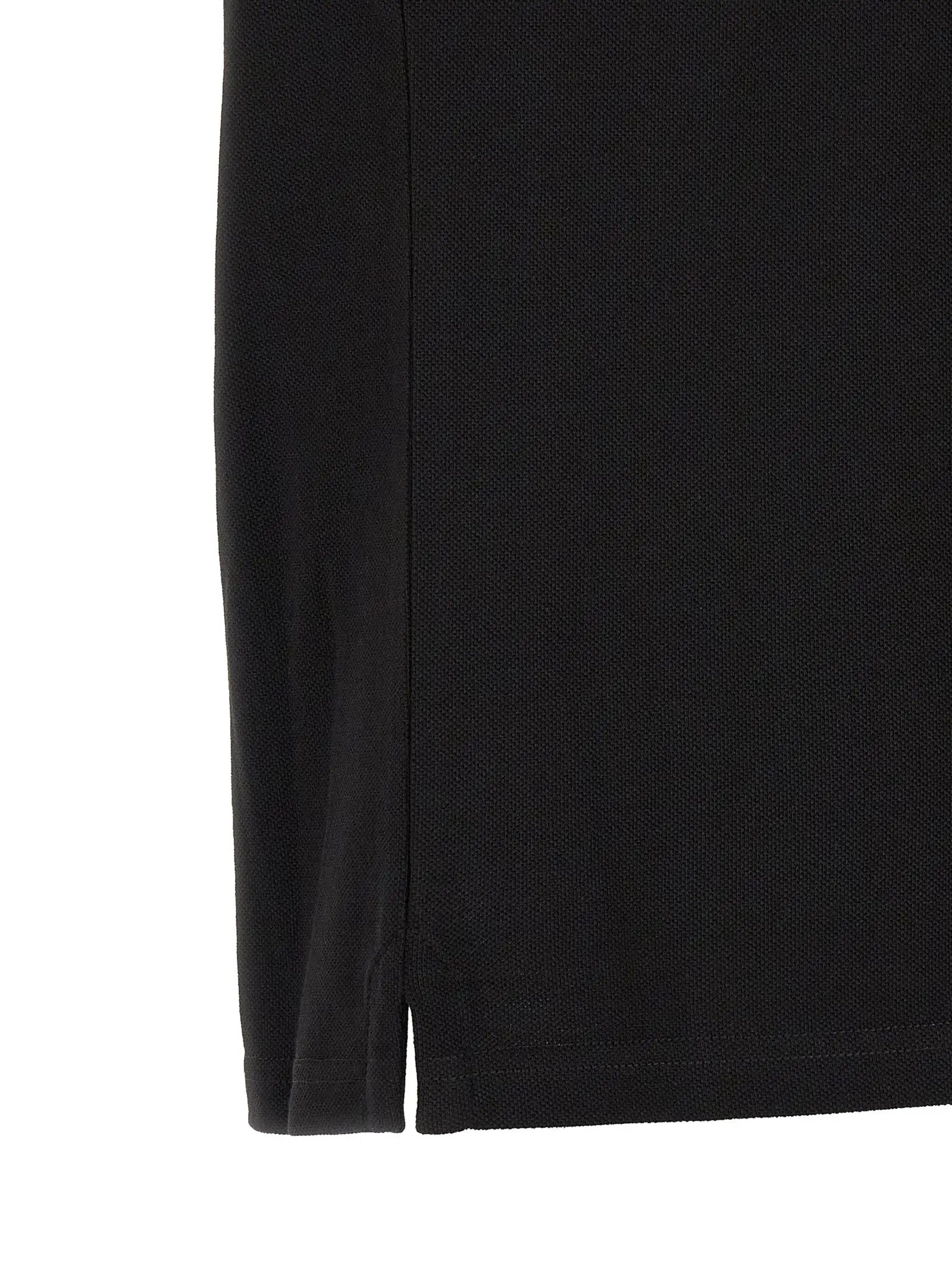 Moncler Black Cotton Polo Shirt