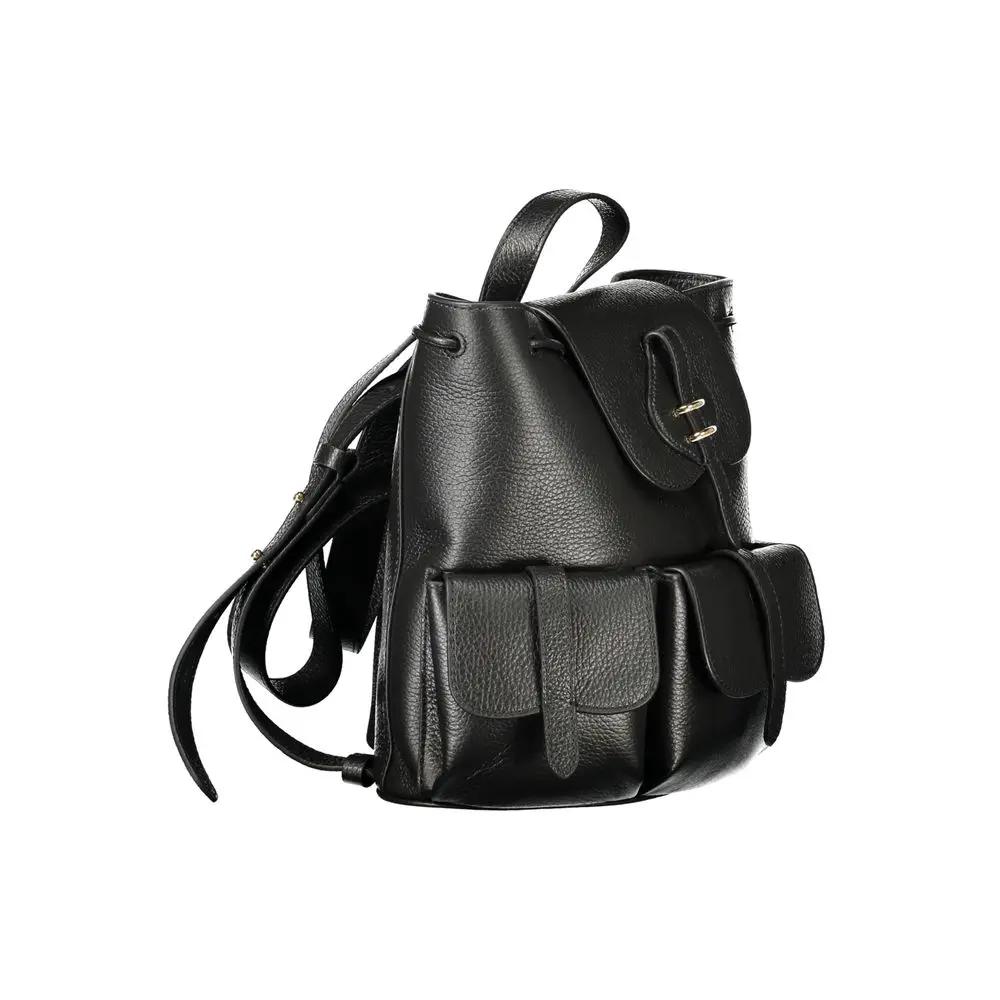 Coccinelle Nero Leather Women's Backpack