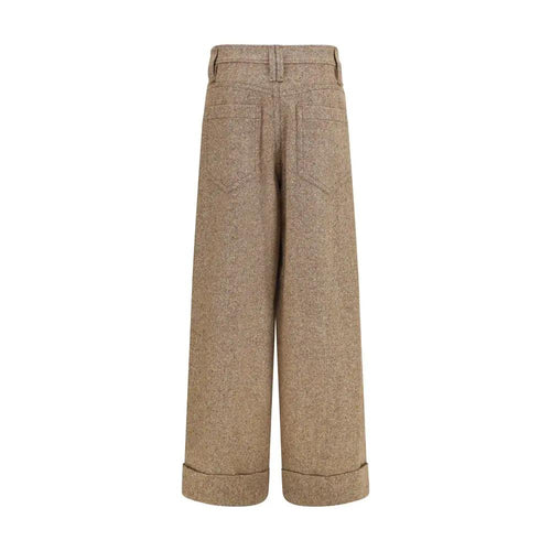 Brunello Cucinelli Brunello Cucinelli Beige Wool Oves Aries Casual Pants