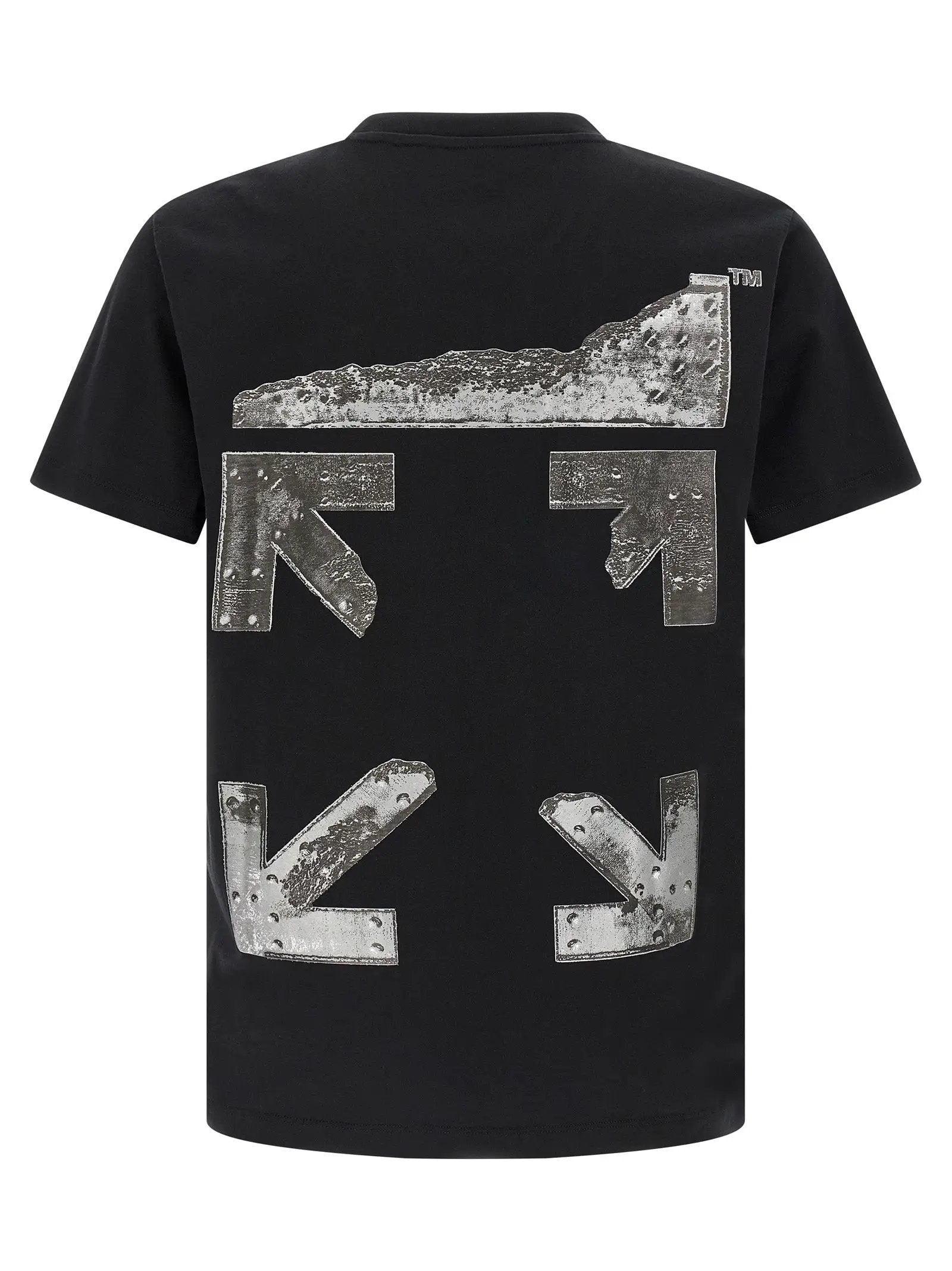 Off-White Black Cotton T-Shirt