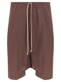 Rick Owens Rick Owens Brown Cotton Bermuda Shorts