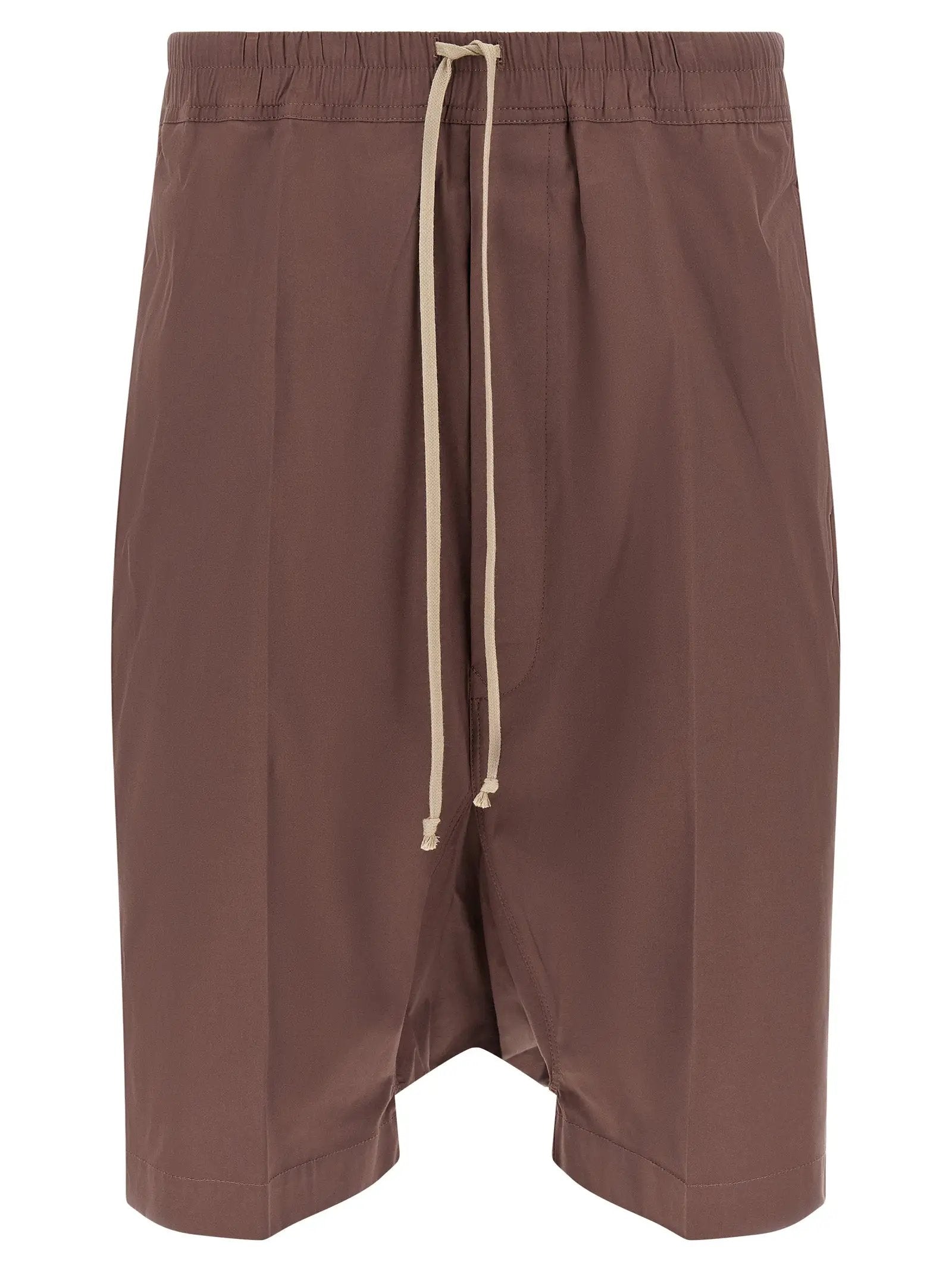 Rick Owens Rick Owens Brown Cotton Bermuda Shorts