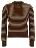 A.P.C. Brown Cotton Cardigan