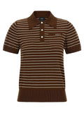 A.P.C. Brown Cotton Polo Shirt