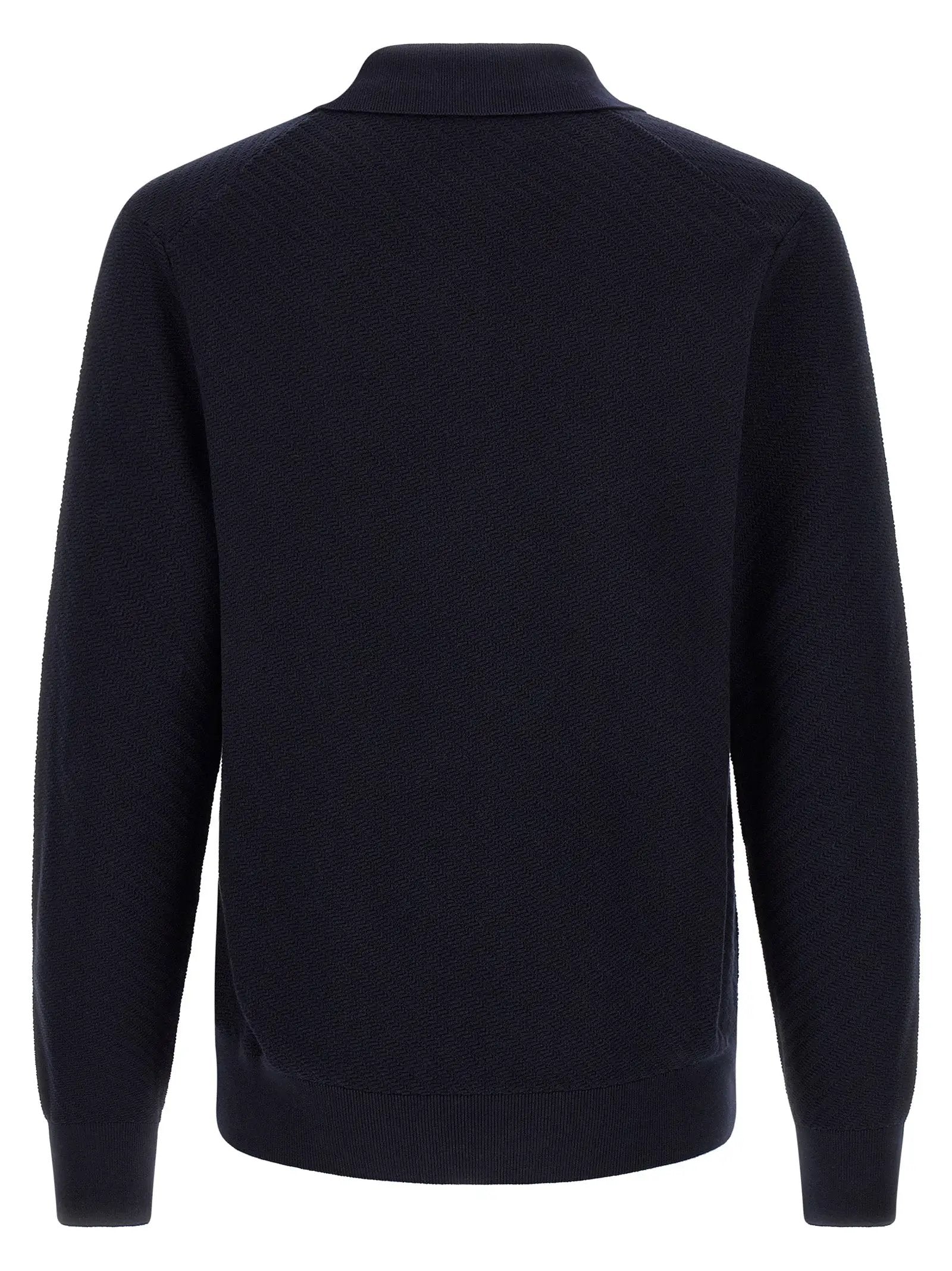 Polo Hugo Boss bleu en coton