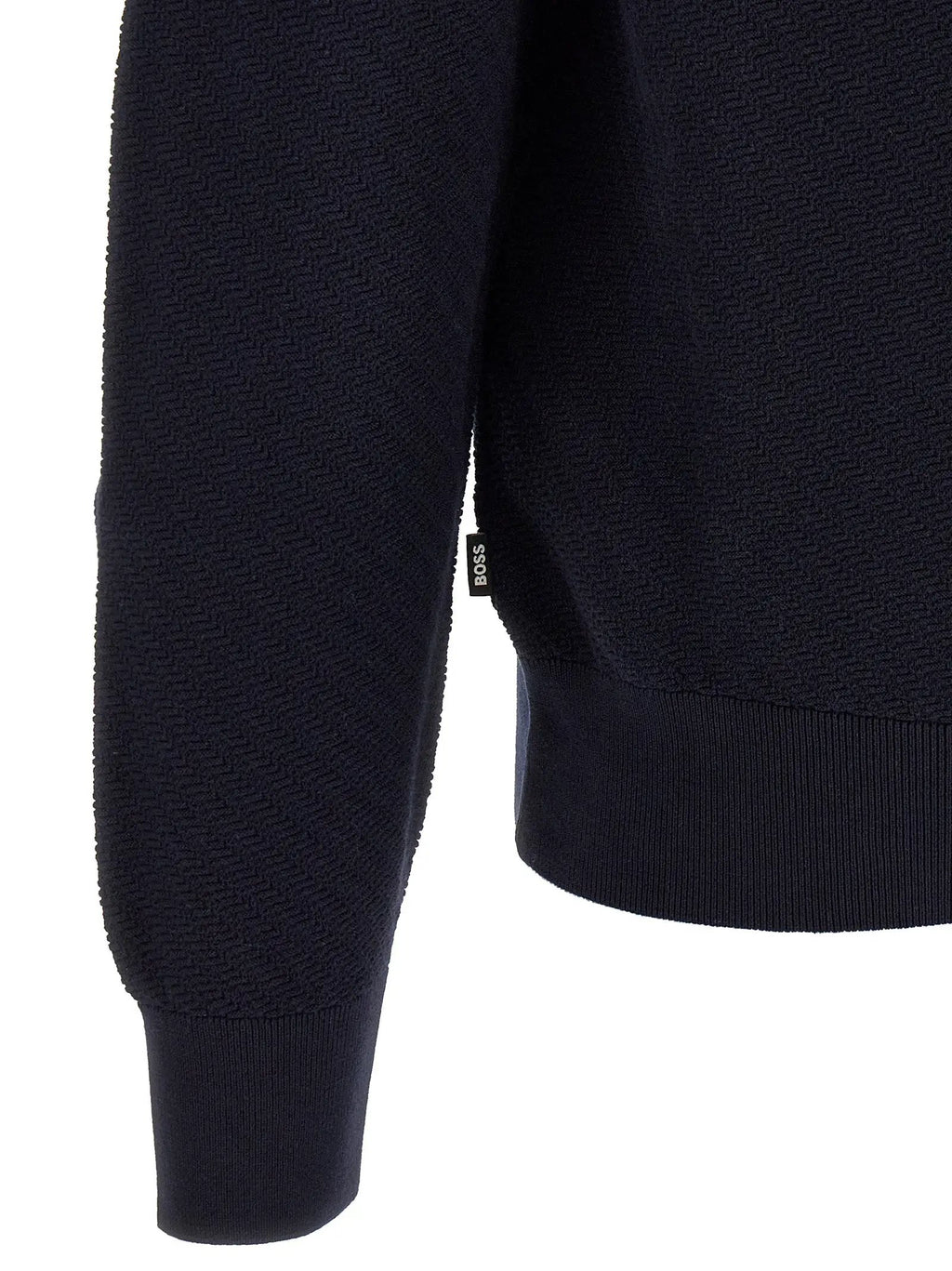 Polo Hugo Boss bleu en coton