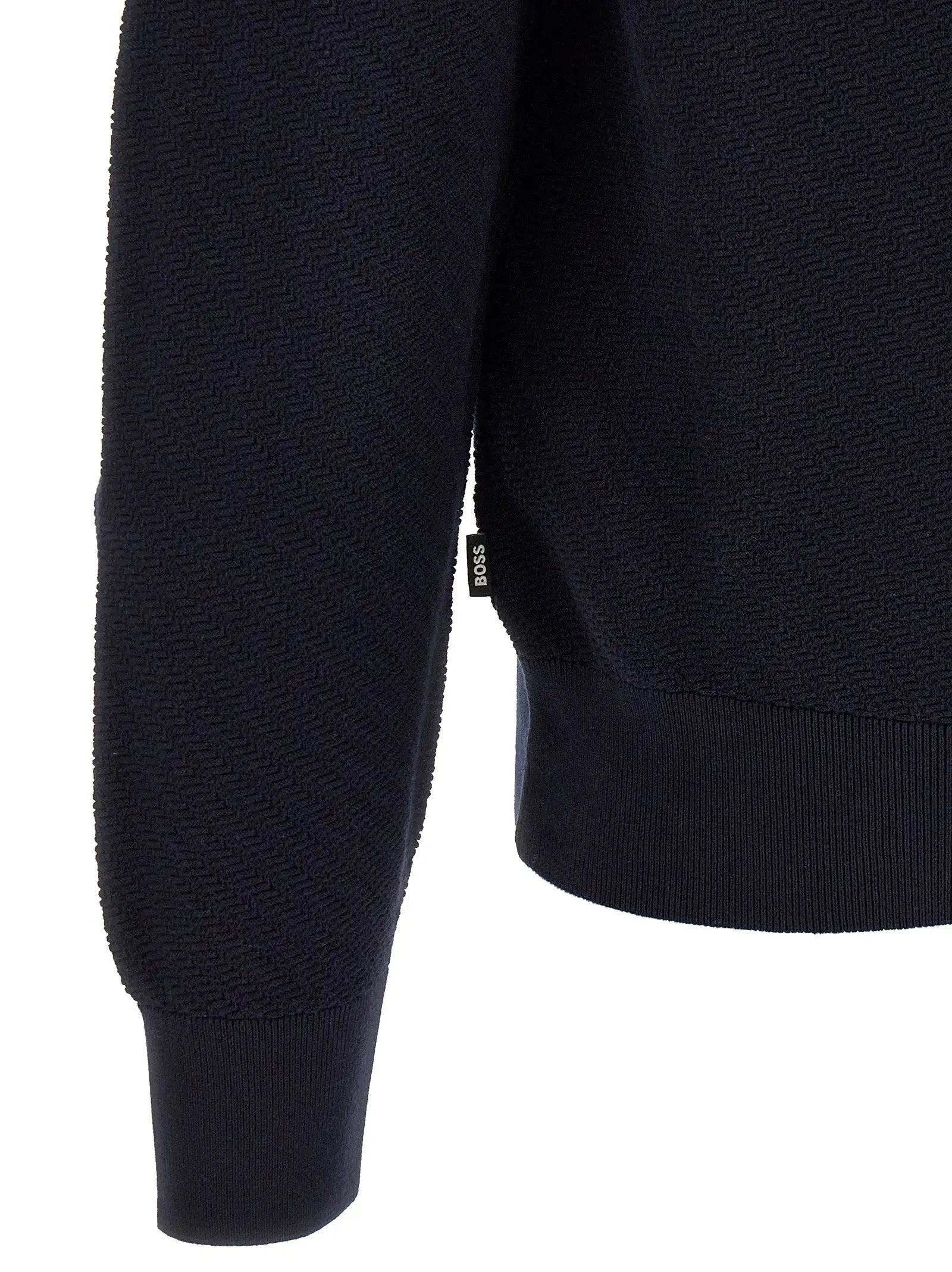 Polo Hugo Boss bleu en coton