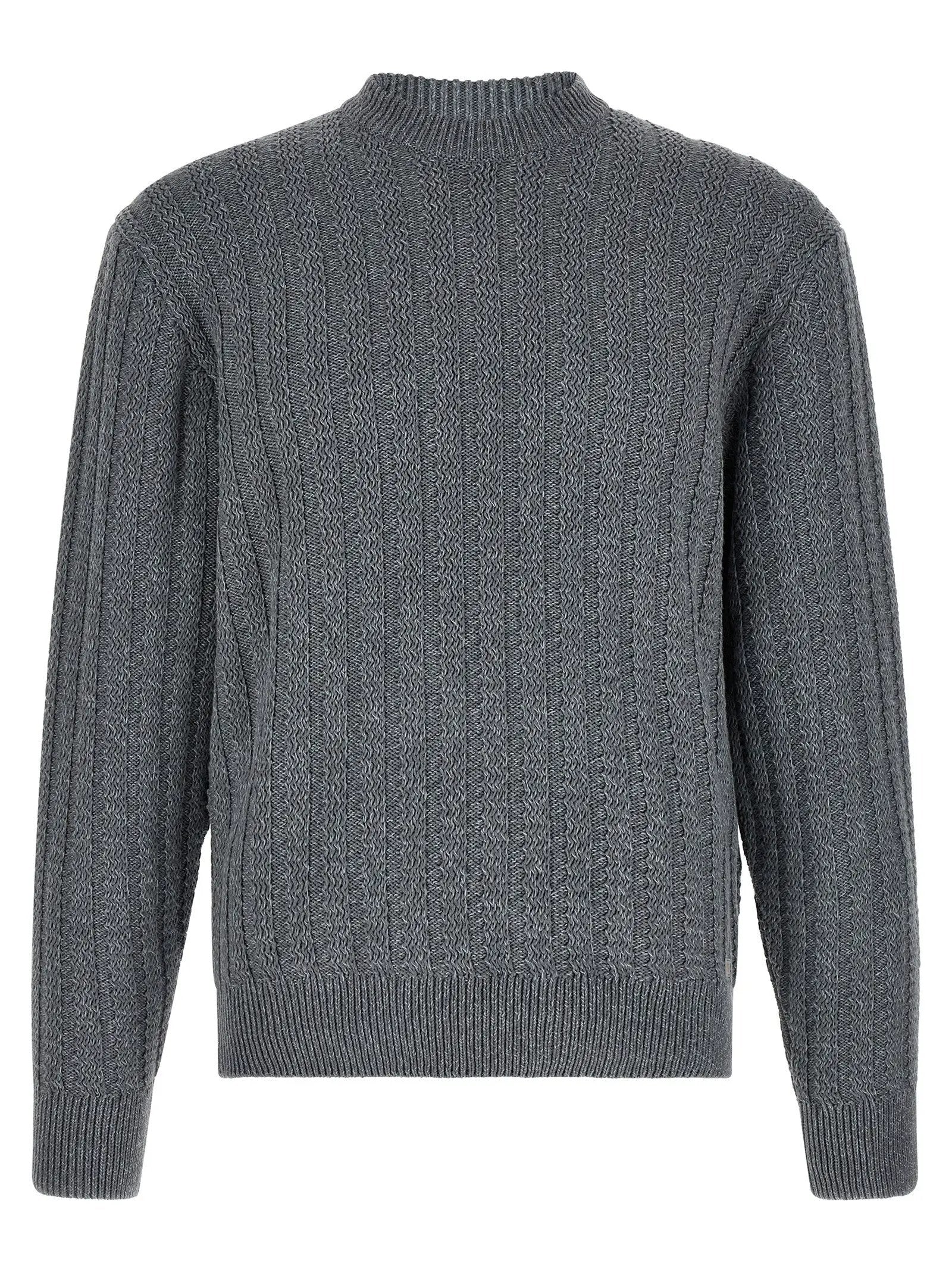 Hugo Boss Gray Cotton Cardigan