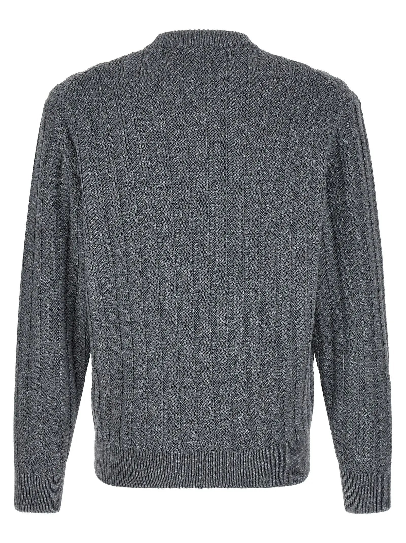 Hugo Boss Gray Cotton Cardigan