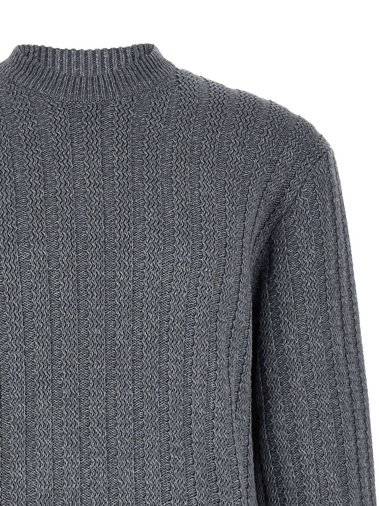 Hugo Boss Gray Cotton Cardigan