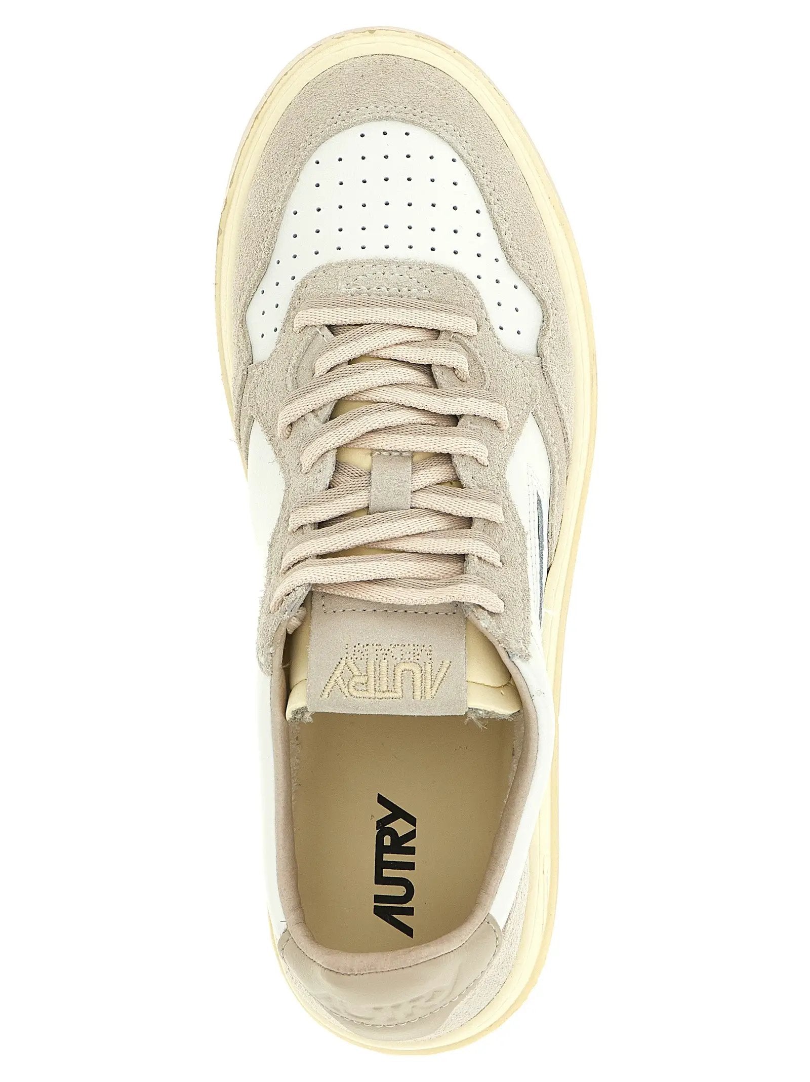 Baskets basses Autry Gray en cuir de vachette