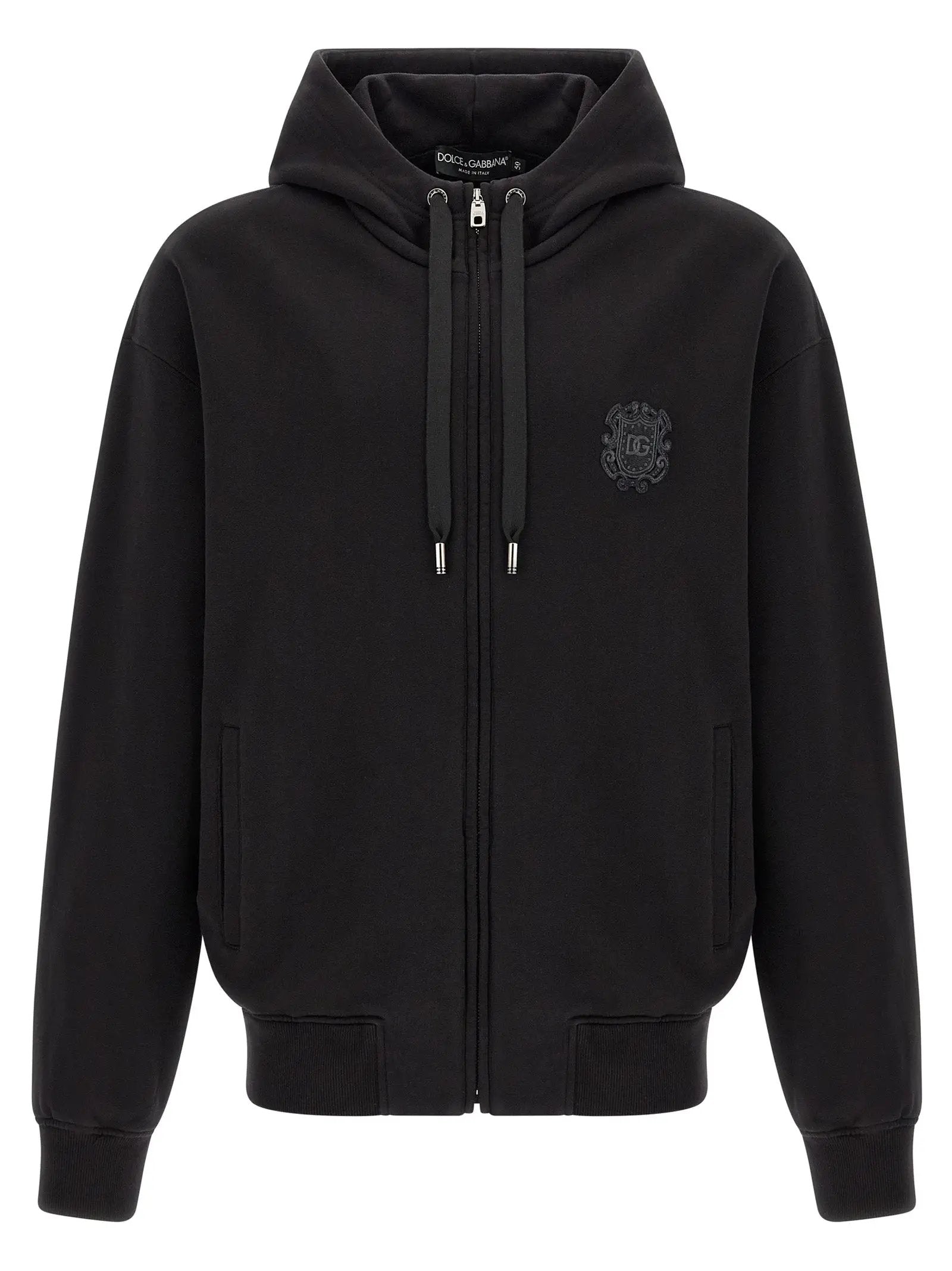 Dolce & Gabbana Black Cotton Sweatshirt