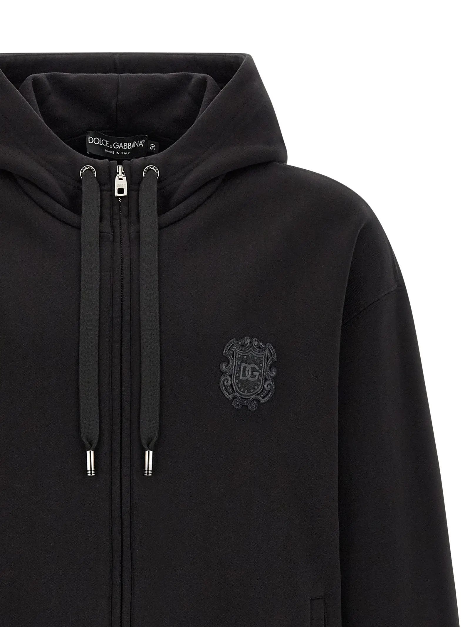 Dolce & Gabbana Black Cotton Sweatshirt