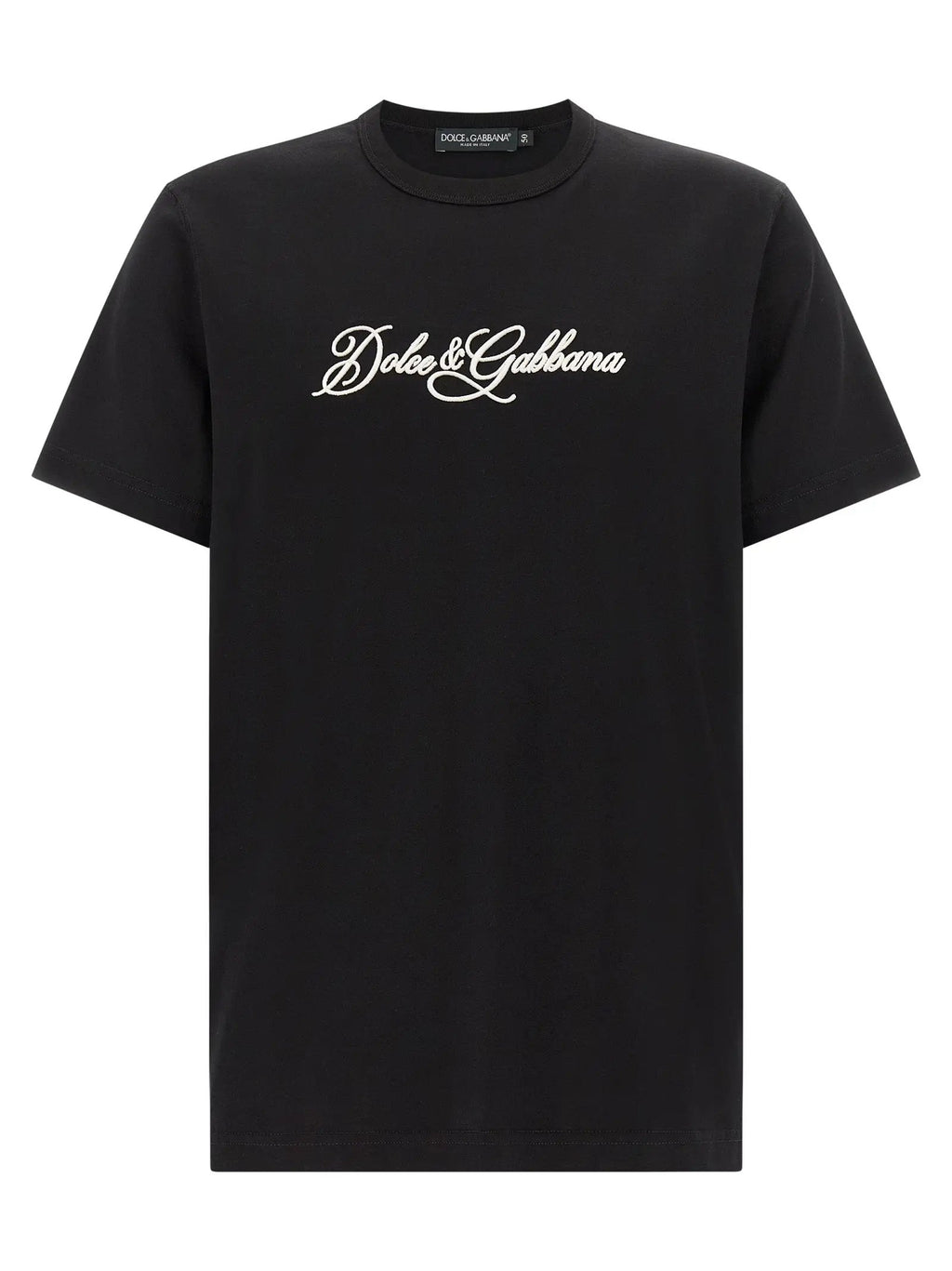 Dolce & Gabbana Dolce & Gabbana Black Cotton T-Shirt