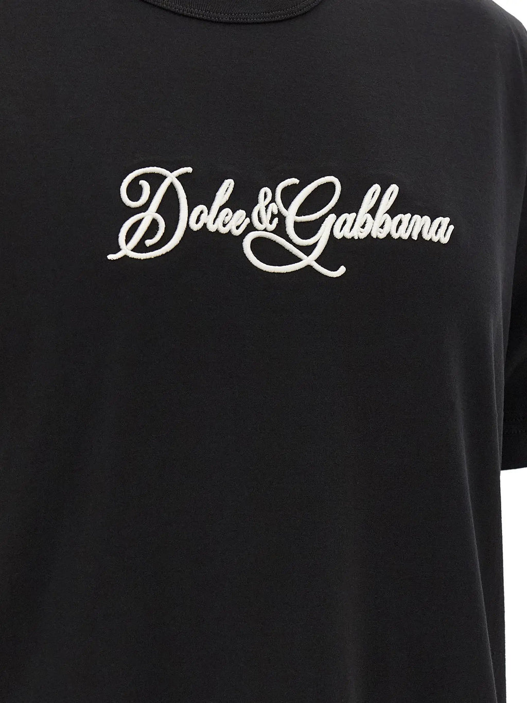 Dolce & Gabbana Dolce & Gabbana Black Cotton T-Shirt