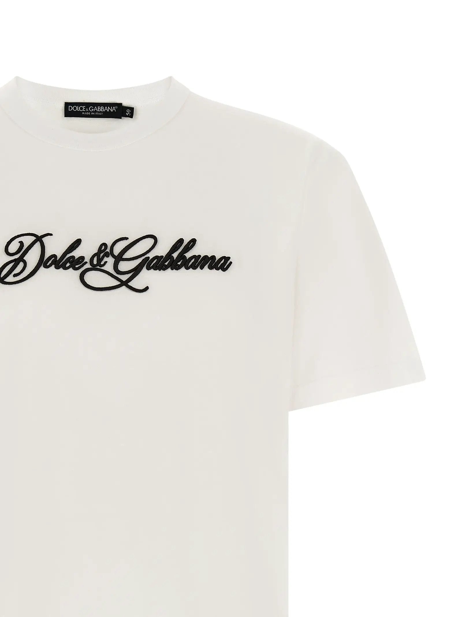 Dolce & Gabbana Dolce & Gabbana White Cotton T-Shirt