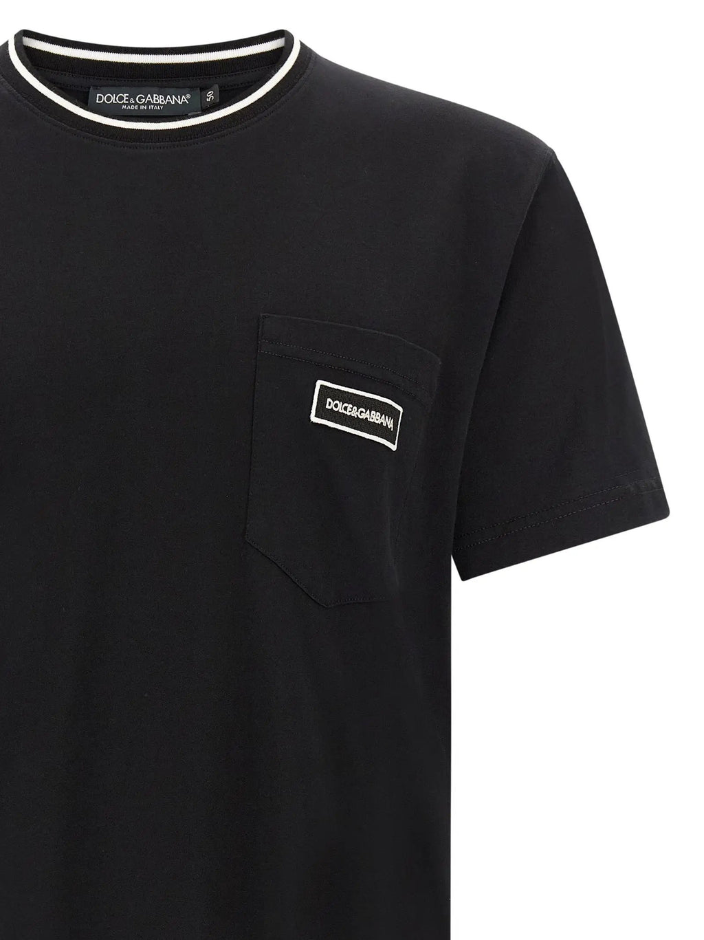Dolce & Gabbana Dolce & Gabbana Black Cotton T-Shirt