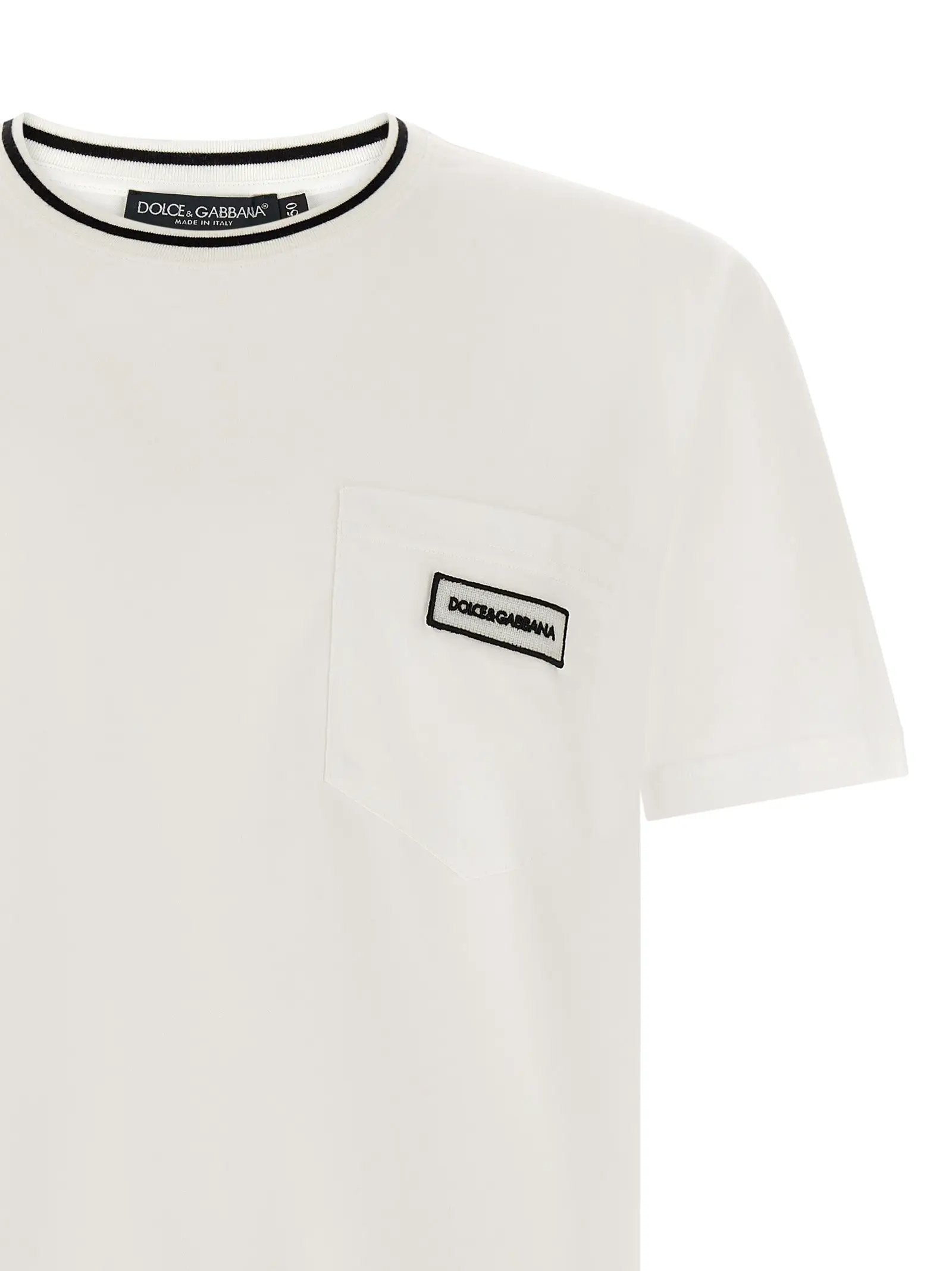 Dolce & Gabbana Dolce & Gabbana White Cotton T-Shirt
