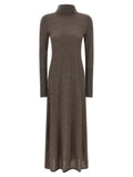 PINKO Beige Wool Long Dress