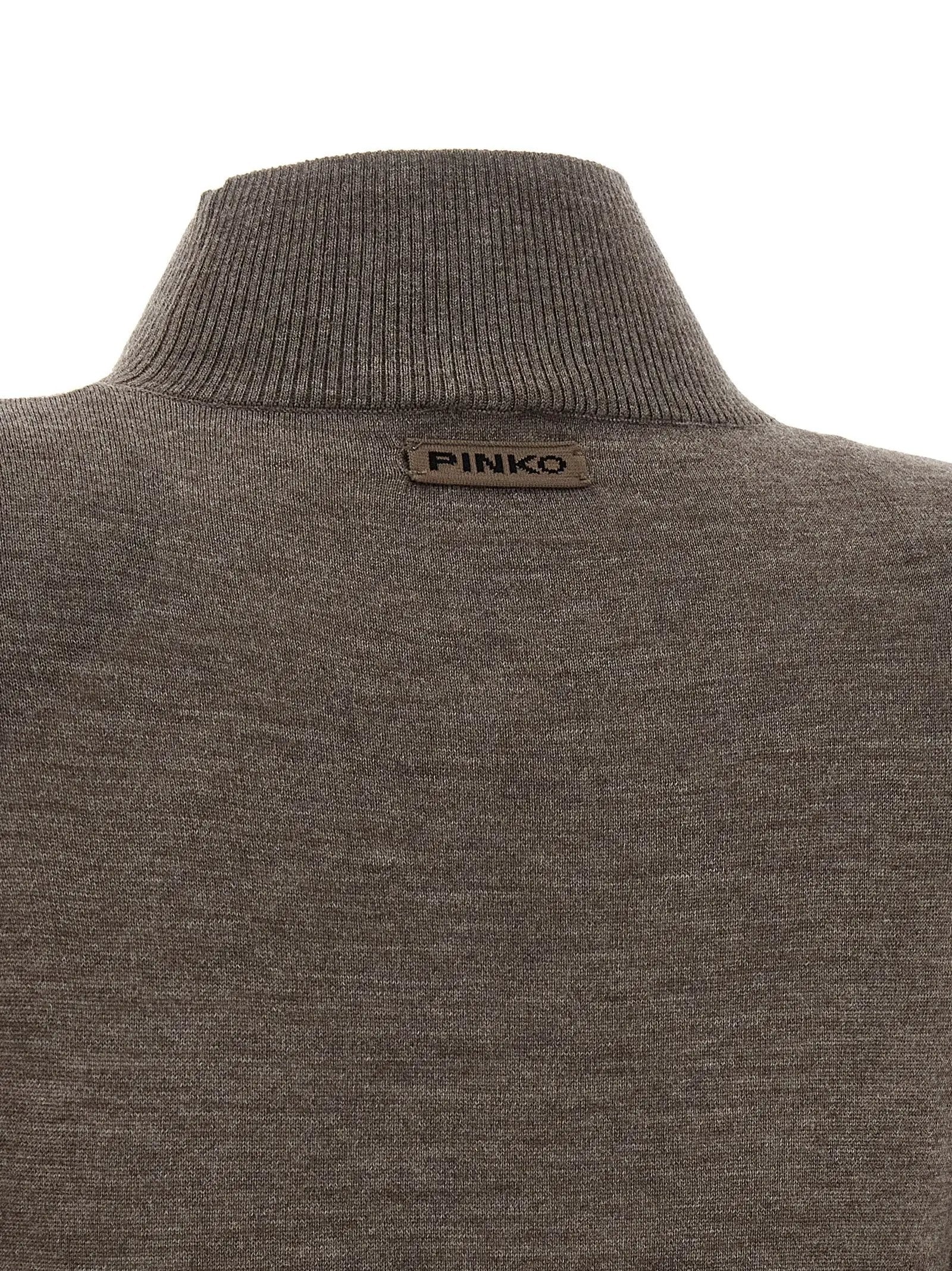 PINKO Beige Wool Long Dress