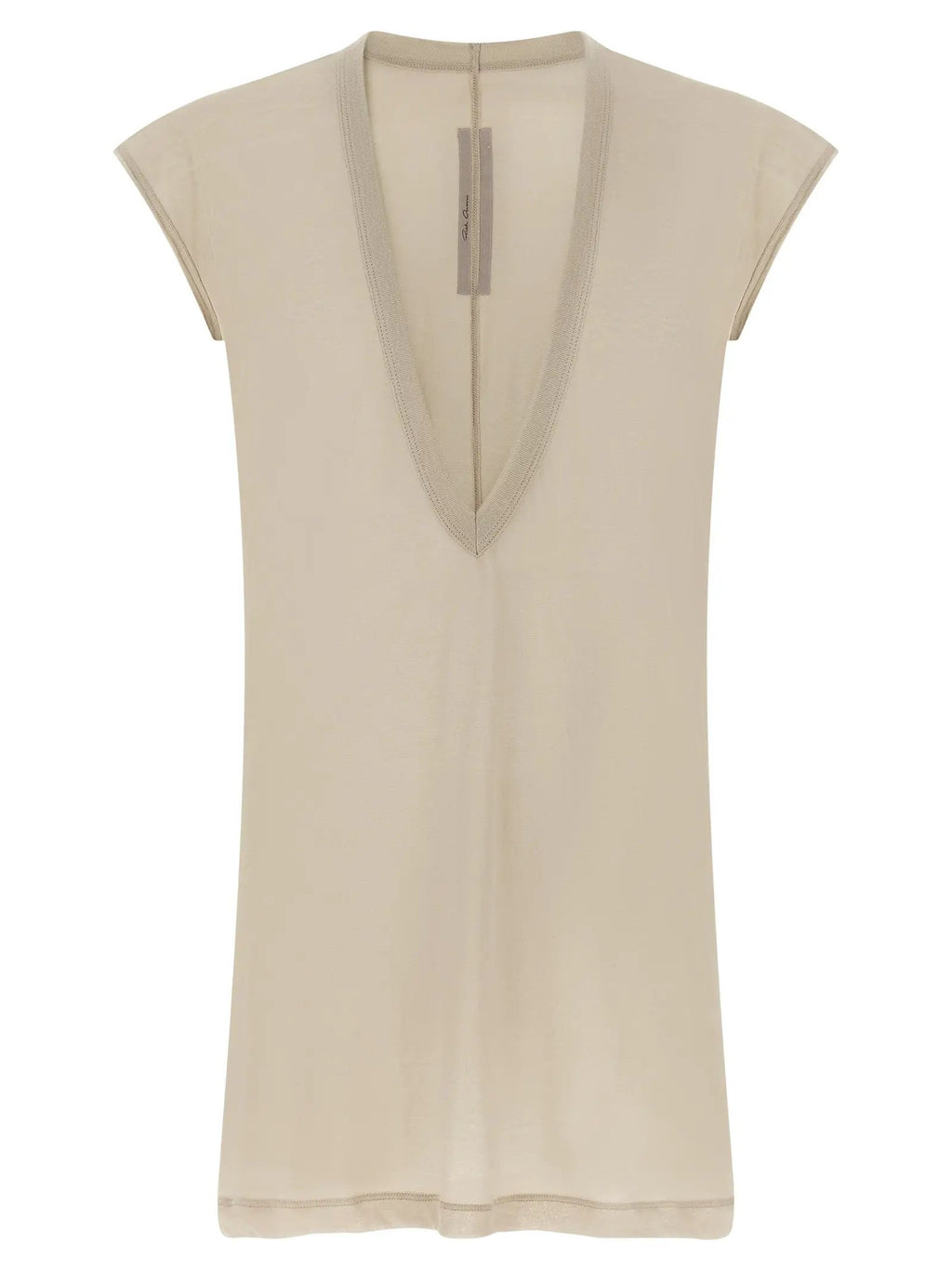 Rick Owens Beige Cotton T-Shirt
