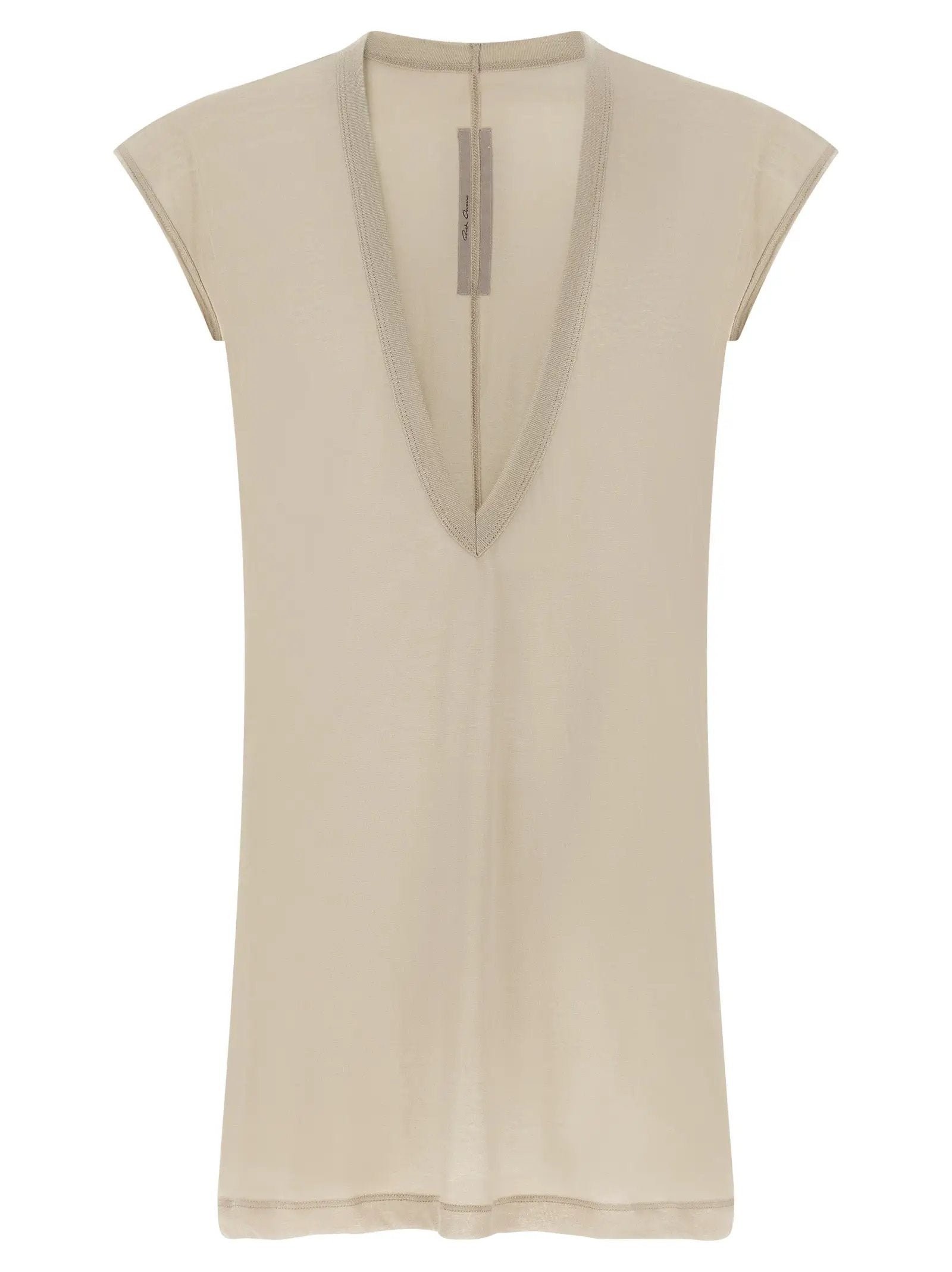 Rick Owens Beige Cotton T-Shirt