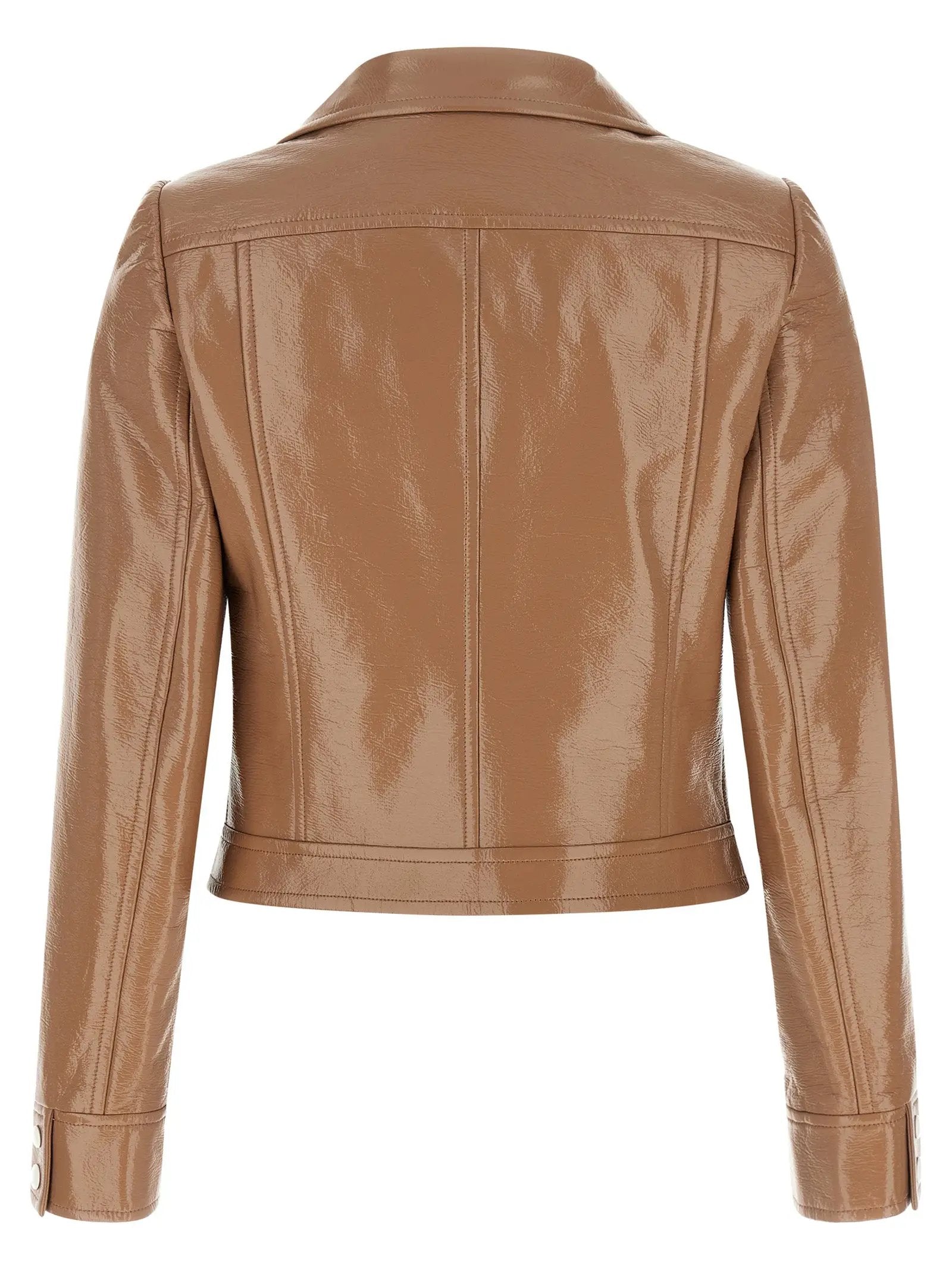 Courrèges Brown Cotton Full-Length Jacket