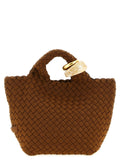 NAGHEDI Brown Nylon Handbag