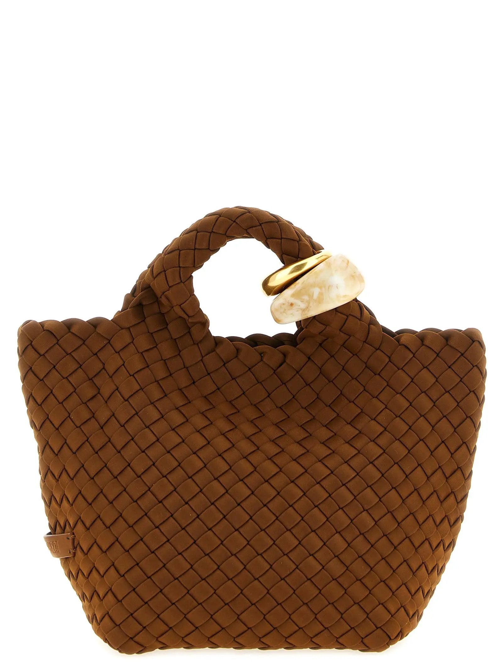 NAGHEDI Brown Nylon Handbag