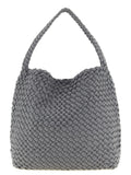 NAGHEDI Gray Nylon Shoulder Bag