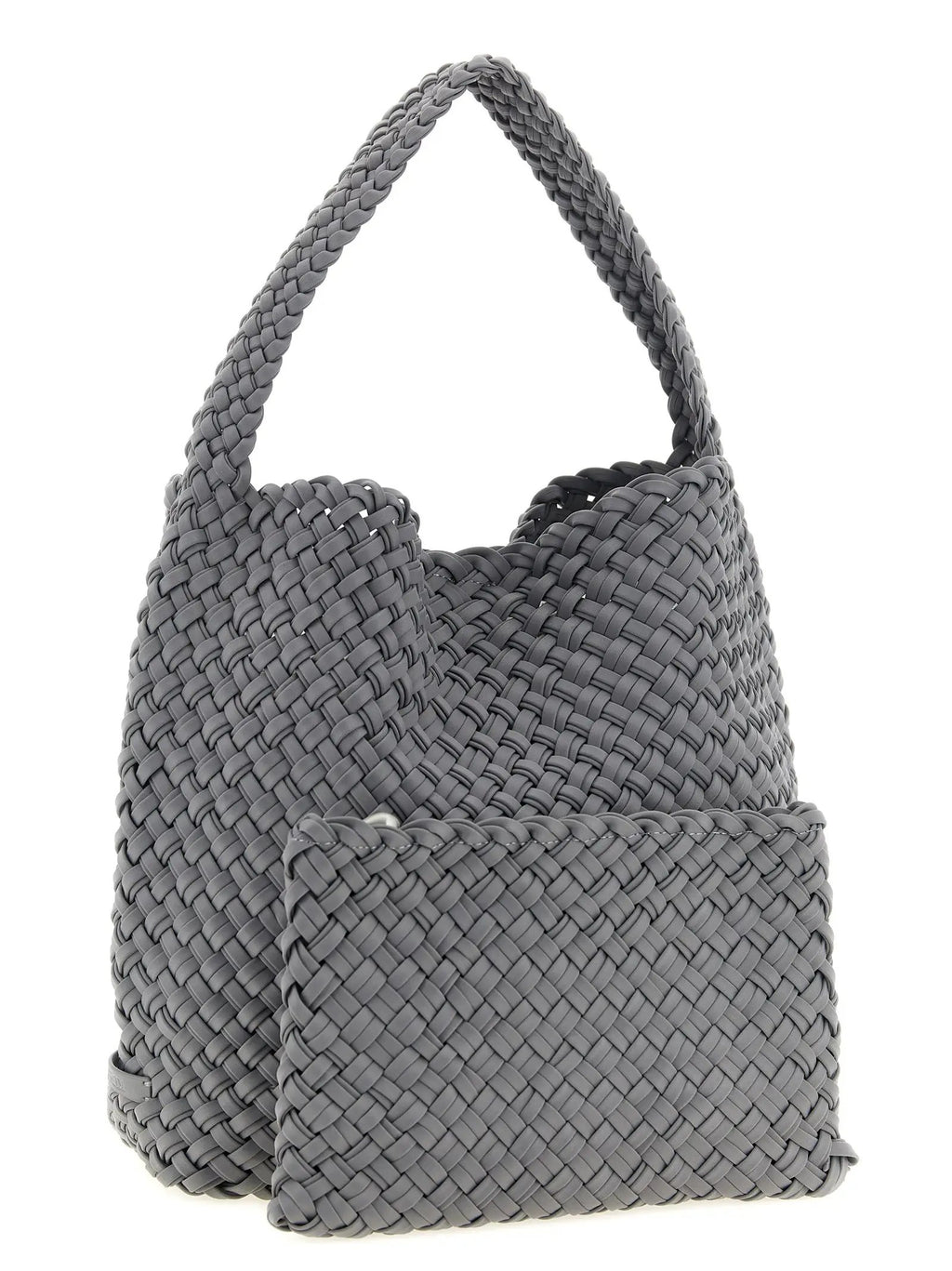 NAGHEDI Gray Nylon Shoulder Bag