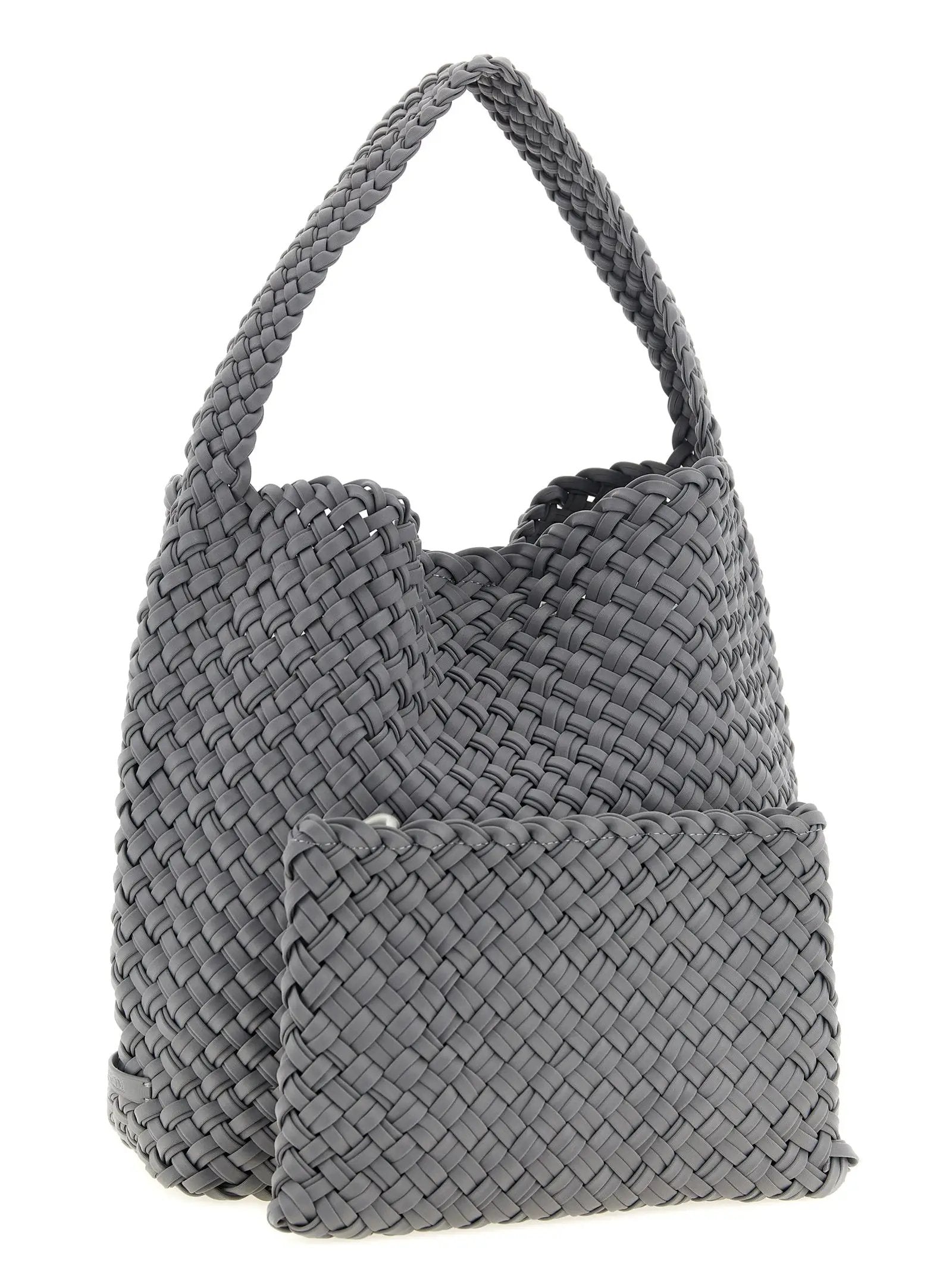 NAGHEDI Gray Nylon Shoulder Bag