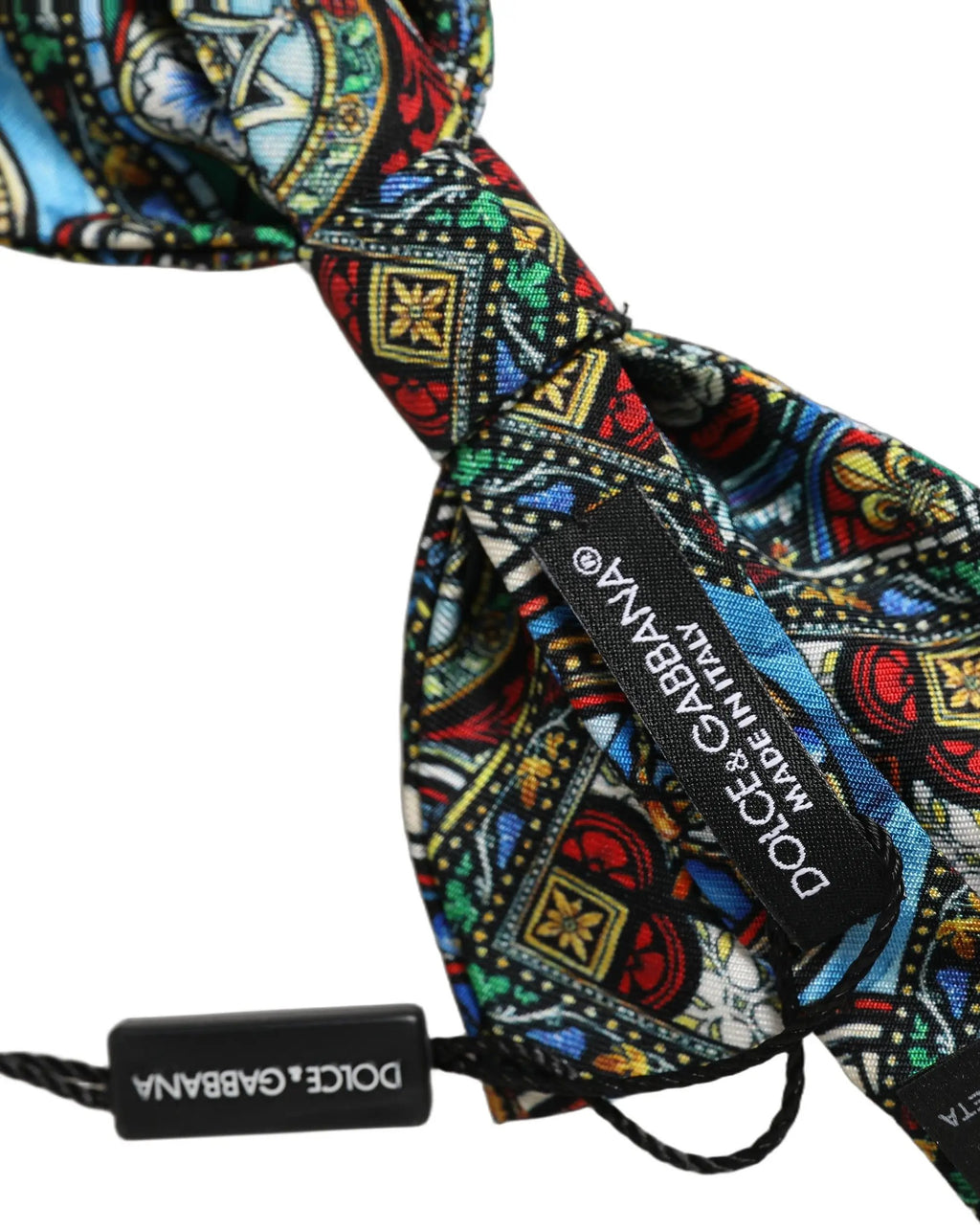 Dolce & Gabbana Men Multicolor Sicilian Adjustable Neck Papillon Bow Tie